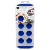 Wholesale - Edge 2pk Silicone Ice Cube Tray Jumbo Round Blue C/P 12, UPC: 190131121566